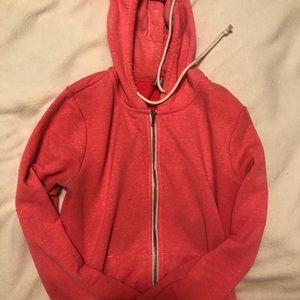 pink hoodie